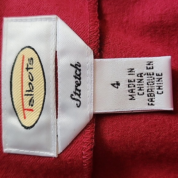 Talbots Mini A-Line Wrap Skirt Raspberry Red Size 4 - Picture 10 of 13